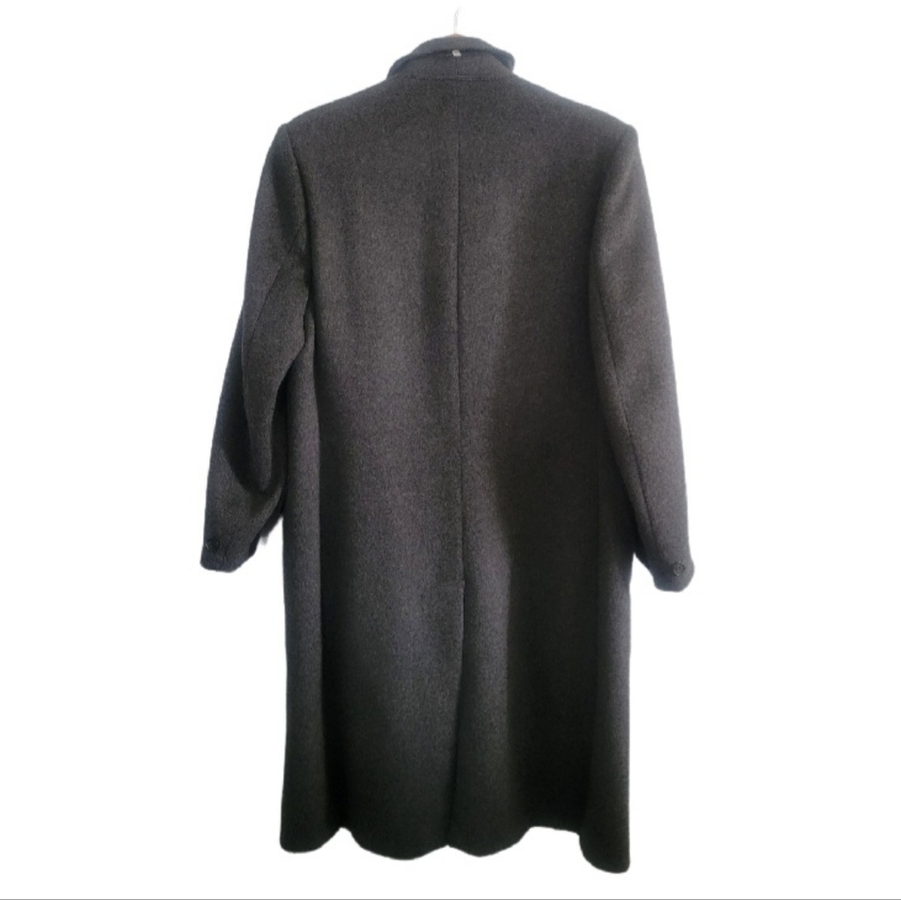 VTG IL CLASSICO Wool Grey Overcoat 70's/80's Style Mens Eur 42 - Picture 2 of 9